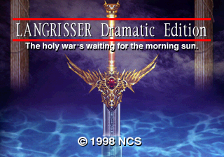Langrisser Dramatic Edition Title Screen